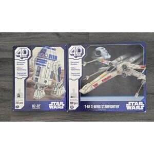 4D Build Star Wars R2-D2 & T-65 X-Wing Starfighter Cardstock‎ 3D Model Kits